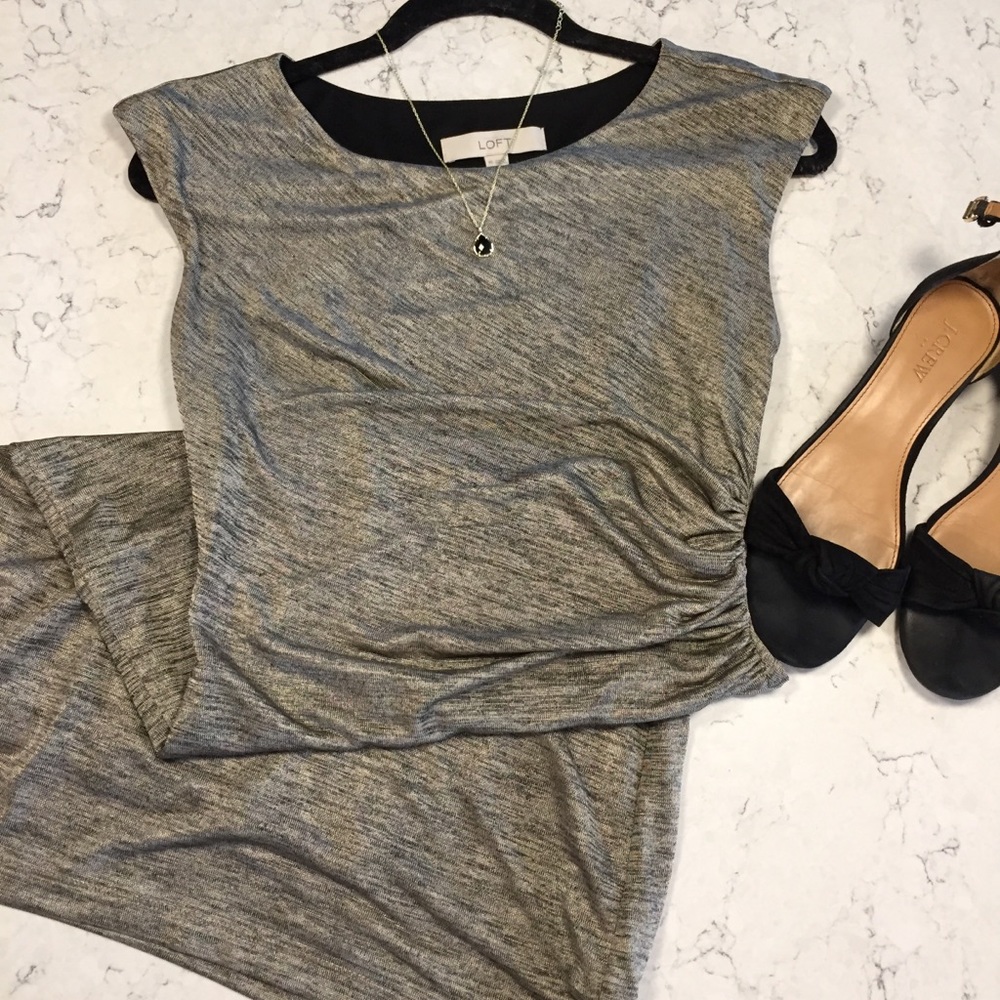 Loft Gold Dress